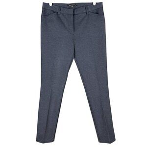 Andrew Marc Women's Stretch Slim Leg Navy Pants Size 12 Mid Rise Regular Fit